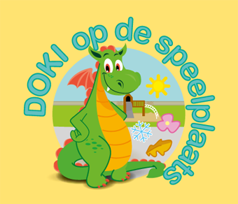 Moev doki op speelplaats draak